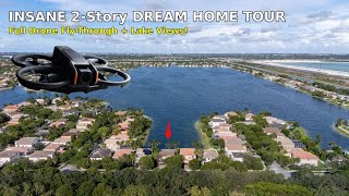 Chandeliers, Space & Views! 😍 Inside This Jaw-Dropping 2-Story Home | Drone Tour