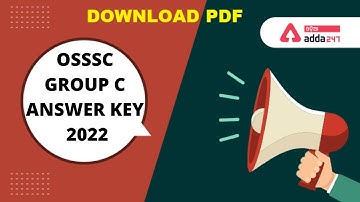 OSSSC Group C Answer Key (Official) 2022 | Adda247 Odia