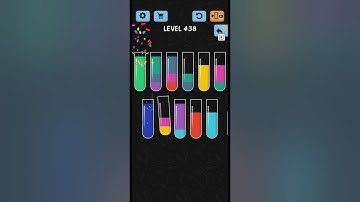 Water Color Sort Level No. 438 walkthrough Solution Gameplay ,best Game for every one