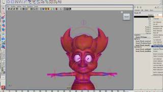 Devils hair Test - jiggle deformer and Sine Deformer
