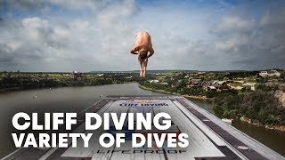 The Variety of Dives at the Red Bull Cliff Diving World Series 2015