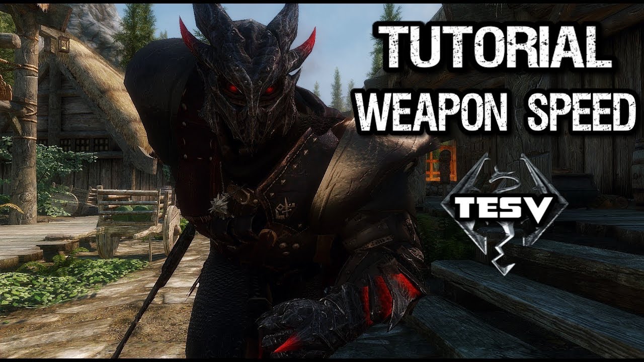 Skyrim tutorial: How to increase weapon speed - YouTube