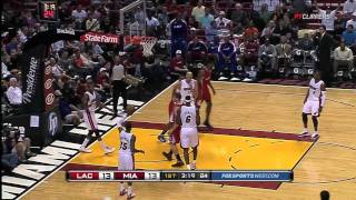 Blake Griffin Huge One-Handed Putback Jam vs Heat