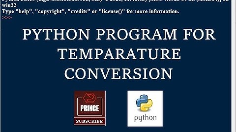PYTHON PROGRAM FOR TEMPARATURE CONVERSION | CELSIUS TO FAHRENHEIT | GE3171 PSPP LAB PROGRAMS