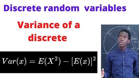 Variance of a discrete random variables................#africastruggle.