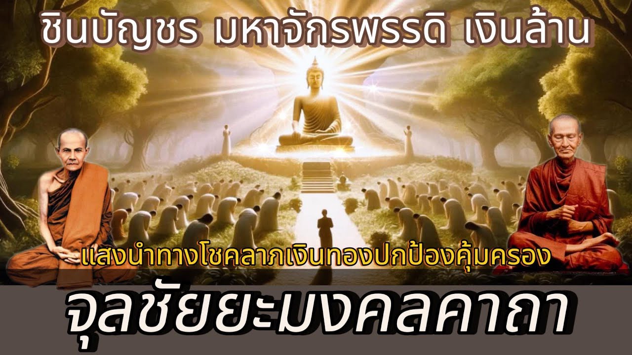 แสงนำทางโชคลาภเงินทองปกป้องคุ้มครอง จุลชัยยะมงคลคาถา ชินบัญชร มหาจักรพรรดิ เงินล้าน