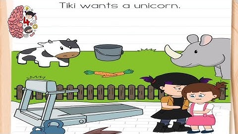 brain test 4 level 103 | Tiki wants a unicorn | gameplay walkthrough