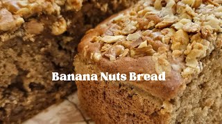Banana Nut Wheat Flour Bread.