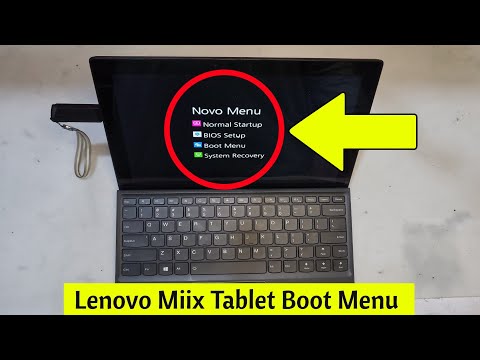 Lenovo MIIX 720-12ibk  | Bios Setup Key | Novo Menu - USB boot - Enter BIOS