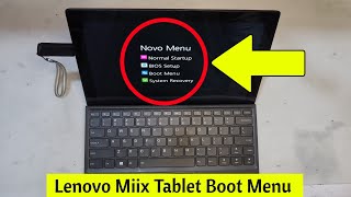 Lenovo MIIX 720-12ibk  | Bios Setup Key | Novo Menu - USB boot - Enter BIOS