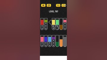 Water sort puzzle level 767