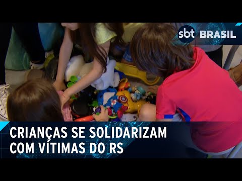 Video brinquedos-e-cartinhas-criancas-se-solidarizam-com-vitimas-do-rs-sbt-brasil-10-05-24