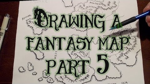 Drawing a Fantasy Map (part 5) - Cities, towns, and naming things