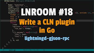 Write a Core Lightning plugin in Go | LNROOM #18
