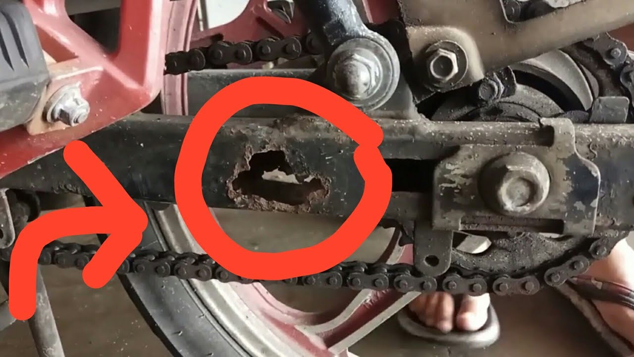 Swing arm replace & tyre replace Kriss100 YouTube