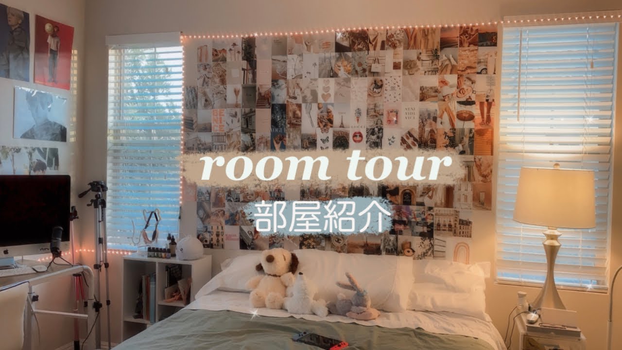 Room Tour Aesthetic ルームツアー アメリカ留学 高校生の部屋紹介 字幕付き Youtube