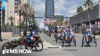 Wounded Warrior Project veterans cycle 1,000 MILES to celebrate America's 250th