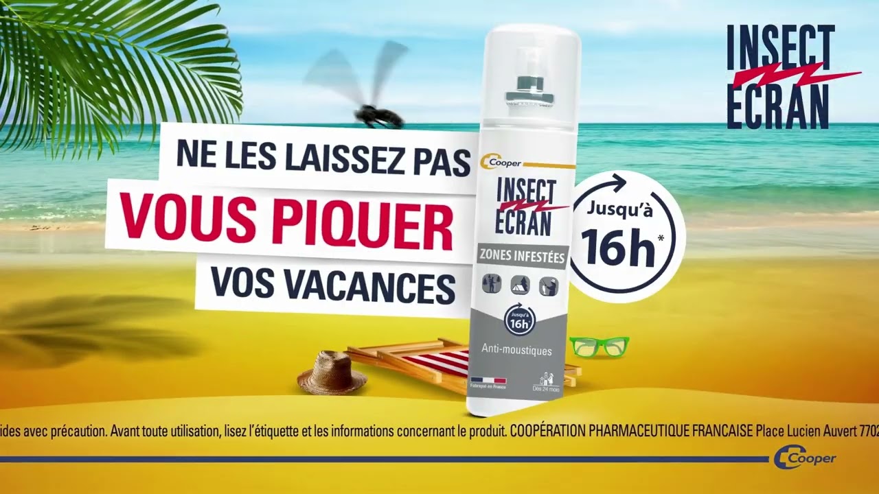Insect Ecran Anti-Moustiques Spray Répulsif Peau Zones