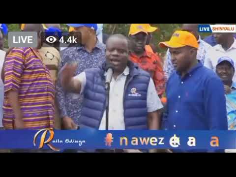 KAKAMEGA CROWD REJECTS ODM MP for SHINYALU KIZITO MUGALI AS RAILA ODINGA WATCHES #azimiolaumoja