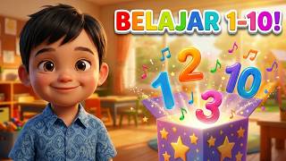 Lagu Berhitung 1 Sampai 10 Warna Warni dengan Kotak Ajaib 🎵 Musik Edukasi Anak PAUD, TK & Balita
