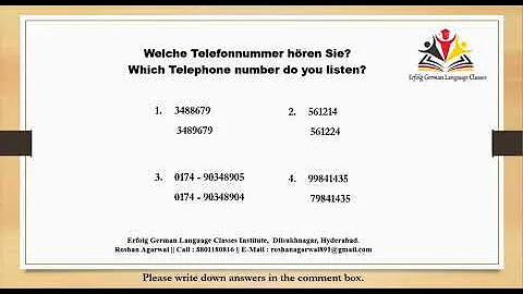 Wie schreibt man deutsche Telefonnummer?