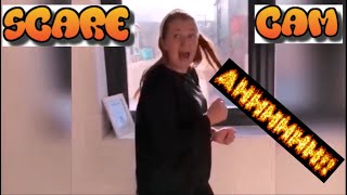 Scare cam pranks. That's so funny reaction!! #2