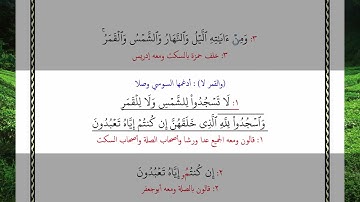 ومن آياته الليل والنهار والشمس والقمر لا تسجدوا للشمس ولا للقمر واسجدوا لله الذي خلقهن إن كنتم إياه