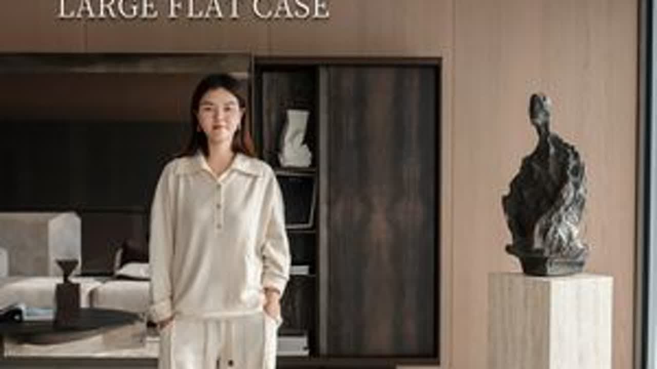 实景案例 | 广州汇悦台大平层 不驯服山野不讨好繁华在城市高空与珠江三角洲对峙在这里每一处的精致与奢华都恰到好处。 设计师：ORIGIN東胤建筑设计 胡荣木作落地： @装豪宅的黄老...