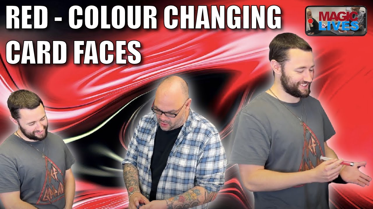 Red - Colour Changing Card Faces by Edouard Boulanger | Take The Red Out Of A Card