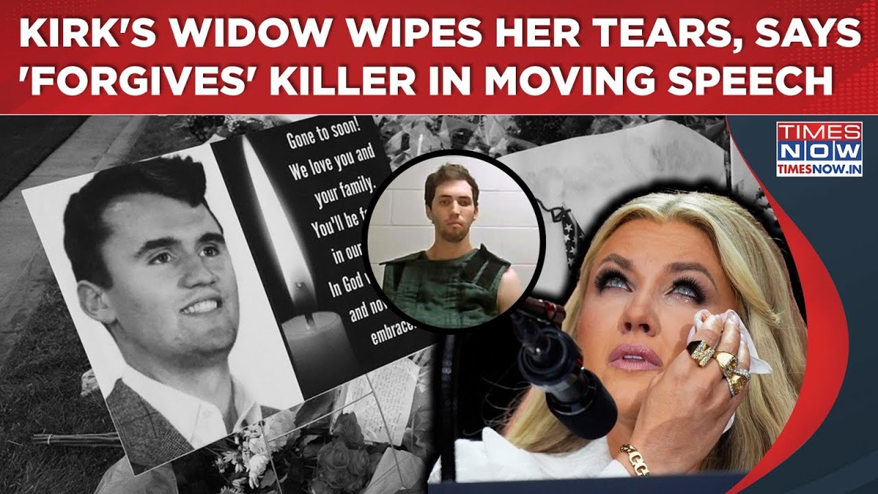 Charlie Kirk Funeral: 'Weeping' Wife Erika Forgives Killer Tyler Robinson In Moving Address To 200K