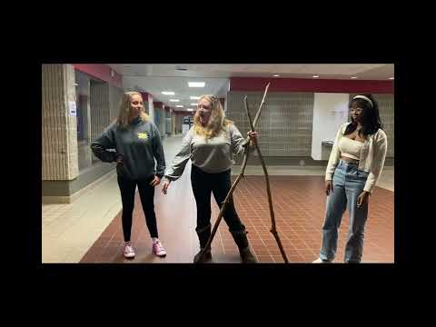 Recreating I’ll Make A Man Out of You with big sticks and oranges