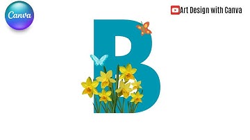 Canva Animation Tutorial | How To Create 3D Pop Out Floral Text Effect