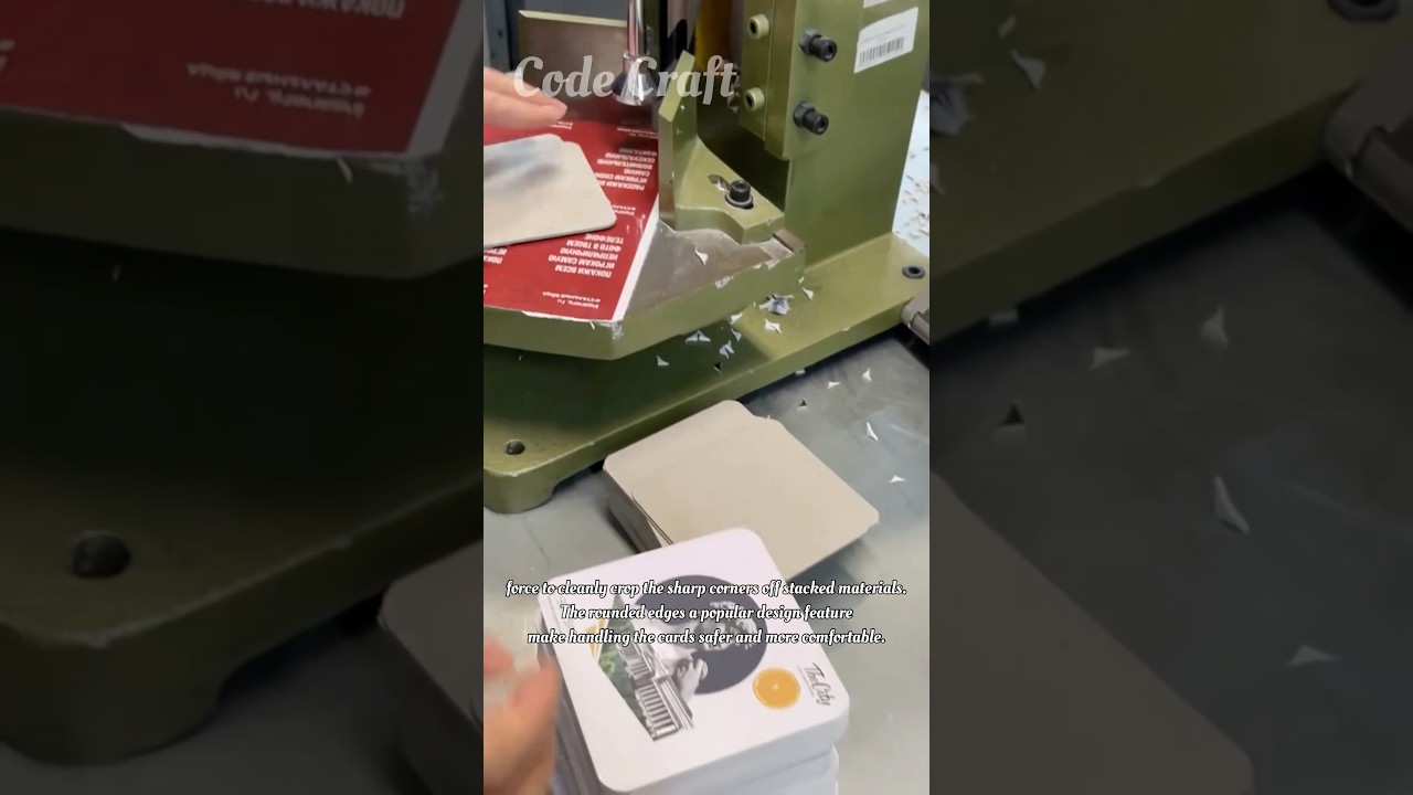 Card Corner Cutter in Action