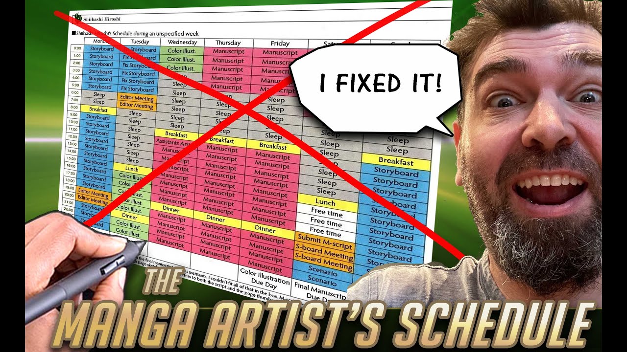 I FIXED IT!  The Manga Artists Schedule.
