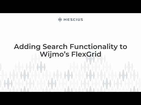 How to Add Search Functionality to a JavaScript Datagrid Application
