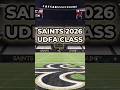 🚨2026 Saints UDFA’s REVEALED! #nfl #shorts Saints News
