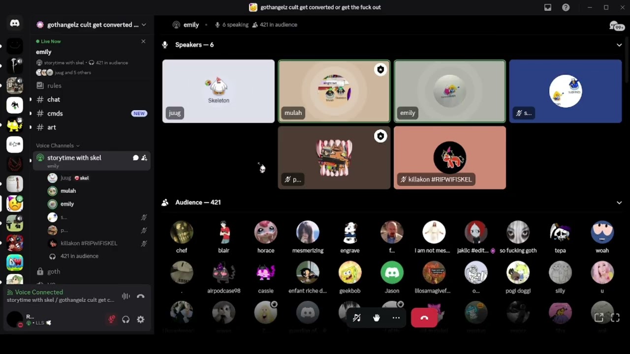 emily tells stories abt wifiskeleton (5/7/25)