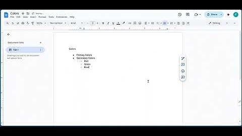 How to Make Sub Bullet Points in Google Docs (2025) - Full Guide