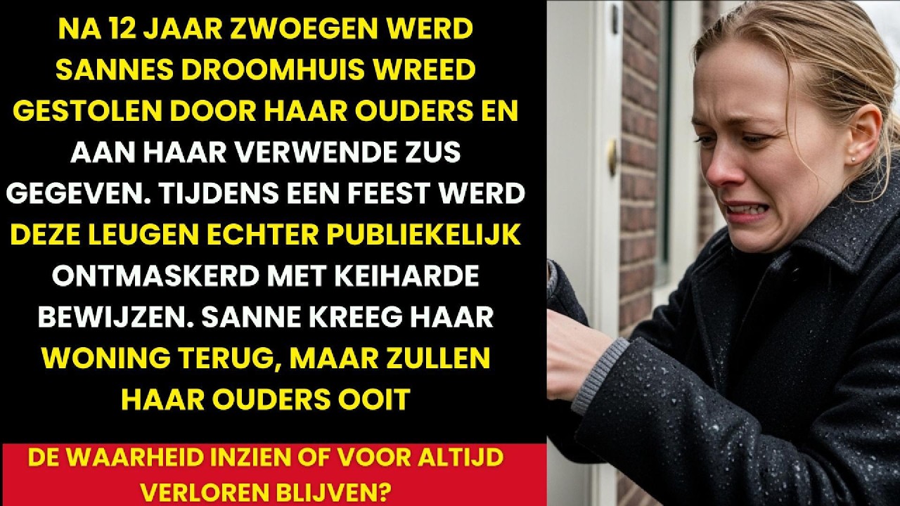 De regen sloeg in mijn gezicht terwijl ik voor mijn eigen voordeur stond, maar de sleutel draaide niet meer om. Het slot was vervangen. Twaalf jaar overwerken, sparen en dromen van dit jaren...