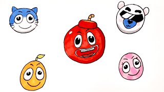 How to draw Super Roller go. Bounce Ball jungle adventure/Как нарисовать Прыгающий мяч screenshot 4