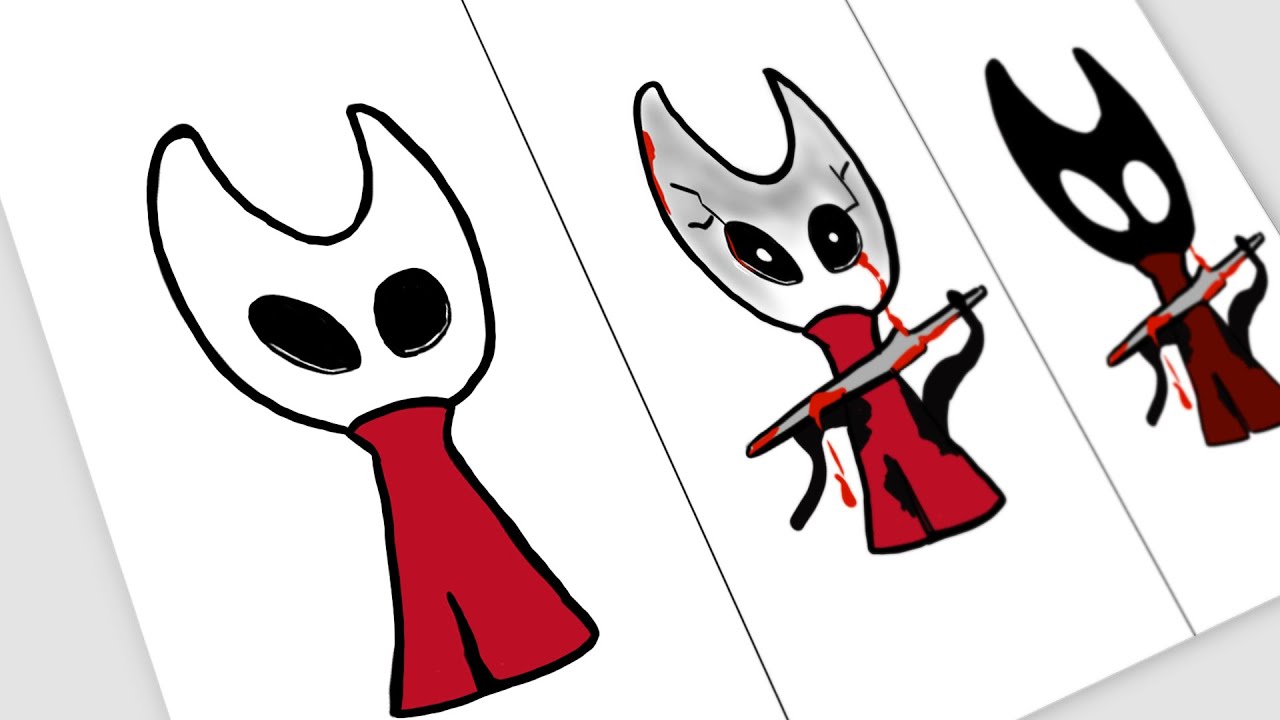 Drawing Sprunki Hollow Knight SilkSong Hornet All Stages | Levels in ...