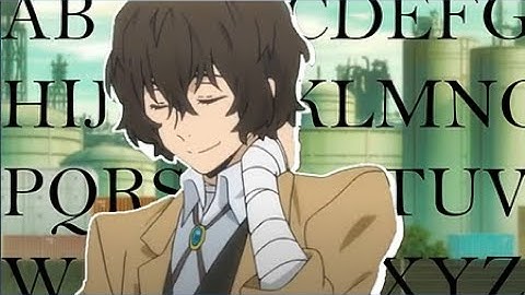 Learn the alphabet with Bungo Stray Dogs