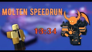 Molten SPEEDRUN 13:34 - Roblox Tower Defense Simulator