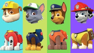 Paw Patrol | Match the Head | mighty Pups on a Roll