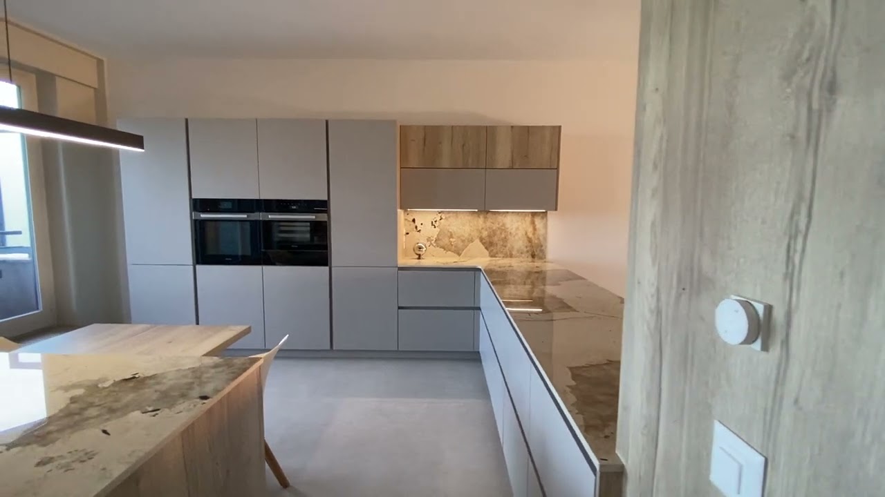 Cuisine ilot au total look beige, élégante et minérale - Schmidt Genève Carouge - Part 8