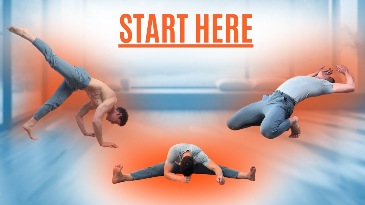 6 основных акробатических упражнений для начинающих взрослых (домашние тренировки)