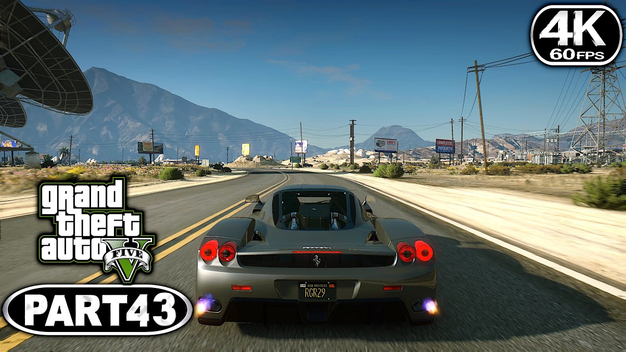 Grand Theft Auto 5 4K Ultra Graphics Gameplay Walkthrough Part 43 - GTA ...
