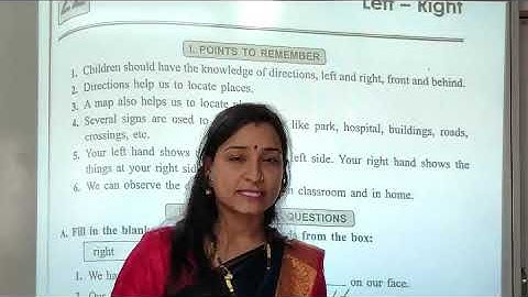 NCERT | CLASS III | EVS | Chapter 22 | Left  Right