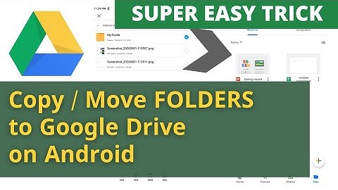 Upload folders to Google Drive from Android mobile - the easiest method