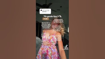 7th grade tips🐚#viral #preppy #tips #viralvideo #blowup #makethisgoviral #makethisblowup #fyp